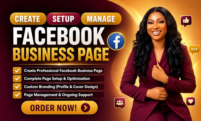 create and setup facebook business page professionally