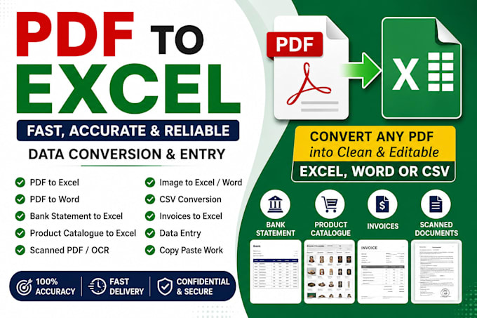 convert PDF to excel accurately