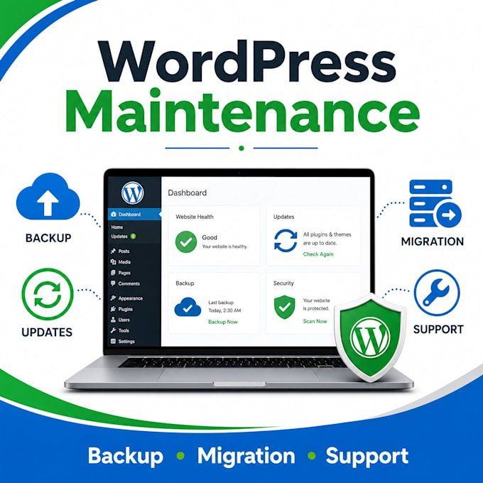 provide wordpress website maintenance and monthly support