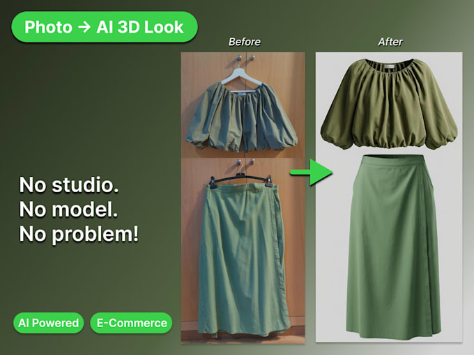 create ai 3d clothing visualization from your photo for ecommerce