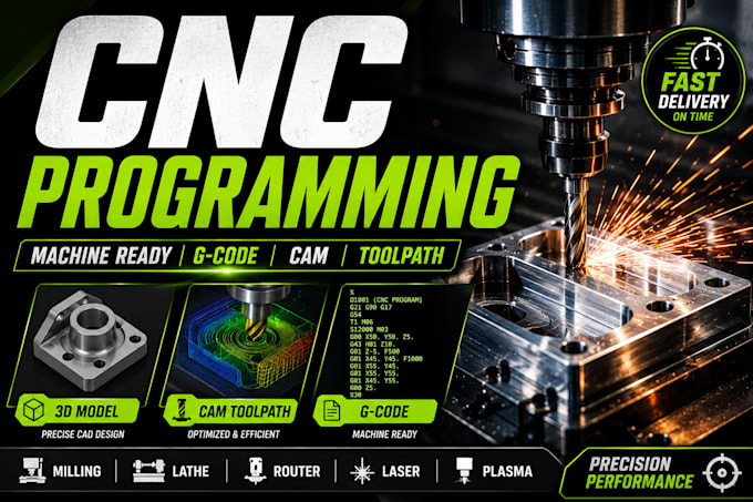 cnc programming cnc design g code cam toolpath 3d model fusion 360 mastercam