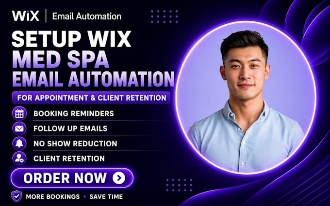 setup wix med spa email automation for appointment and client retention