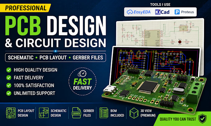 design professional electronic circuits and schematics