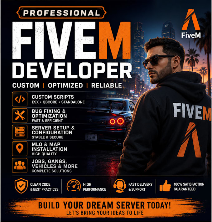 develop custom fivem esx qbcore scripts fix bugs