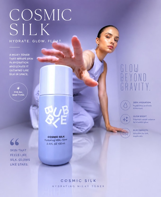 create luxury cosmetic product advertisement designs