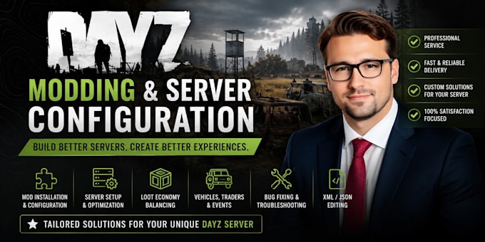 create a dayz mods, server configs, and gameplay systems
