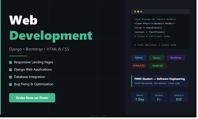 build a responsive website with django and python