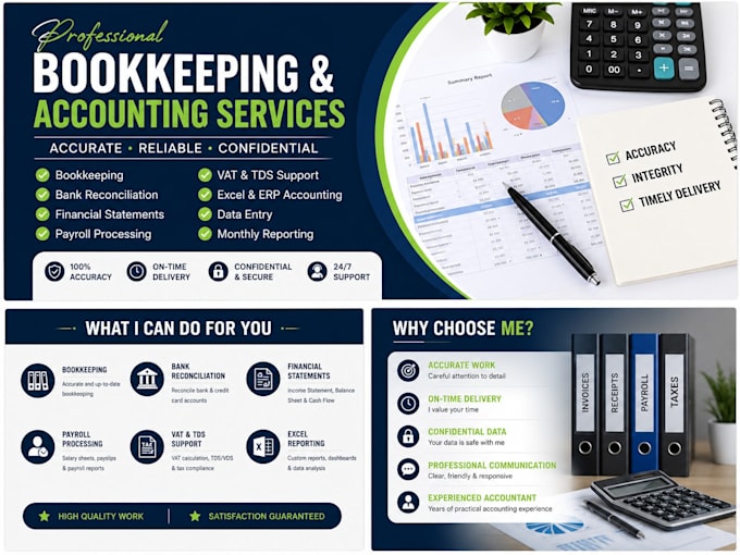 bookkeeping and accounting in excel and erp software