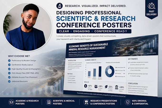 design professional scientific and research conference posters