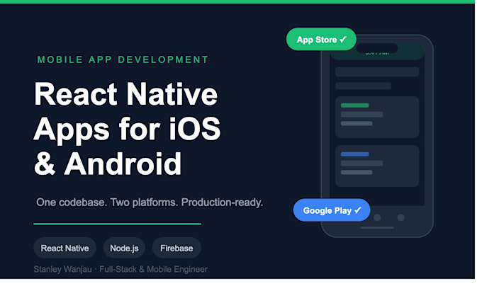build a react native mobile app for ios and android