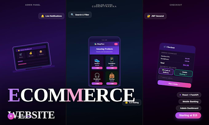 build a complete ecommerce website