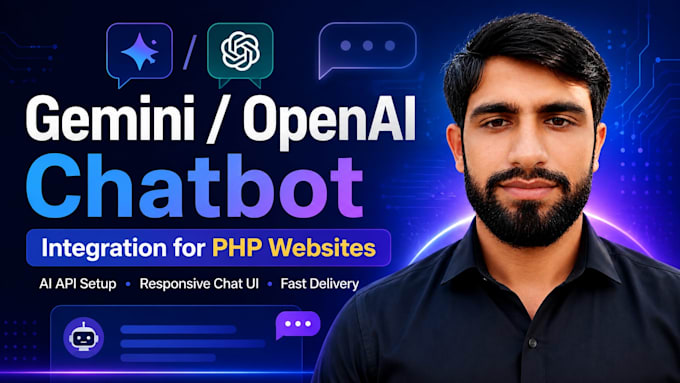 integrate gemini or openai chatbot to your PHP website