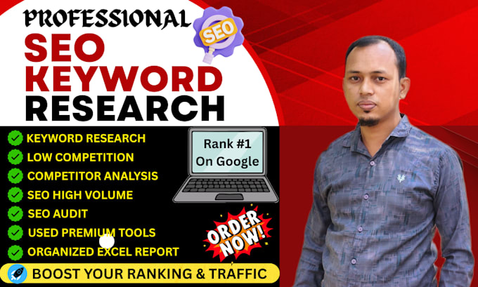 do SEO keyword research and action plan for google ranking
