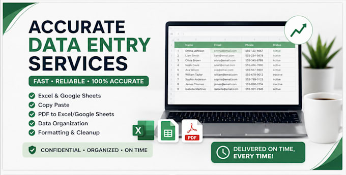 enter your data quickly and precisely