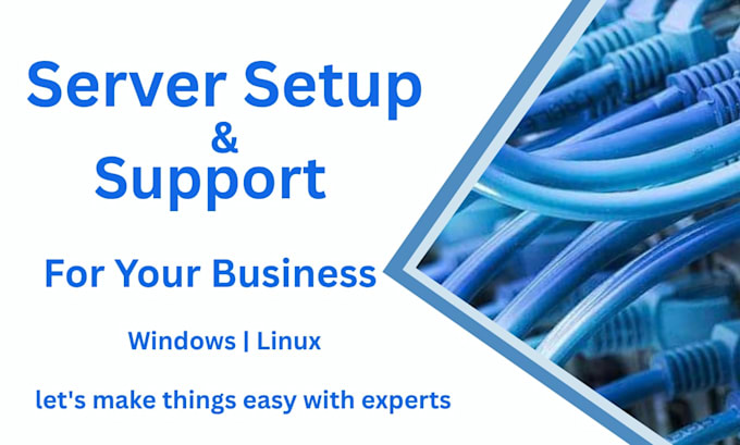 provide server setup and support for your business