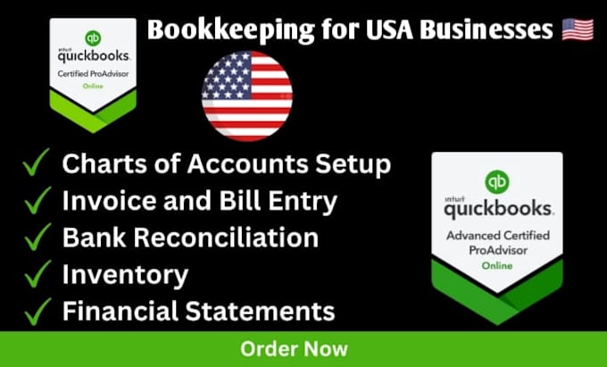 do monthly bookkeeping using quickbooks online
