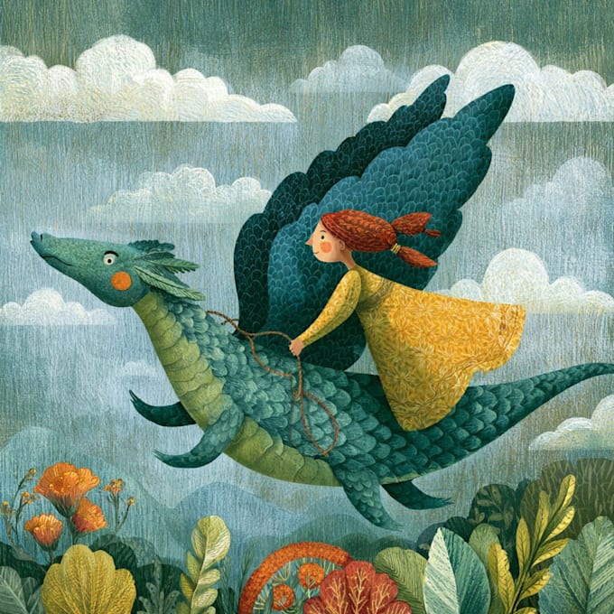 draw fairy tale illustrations for book stories