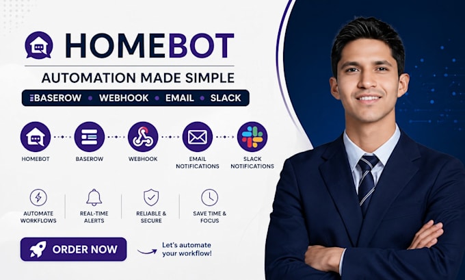 setup homebot baserow homebot webhook email slack notifications homebot new rows