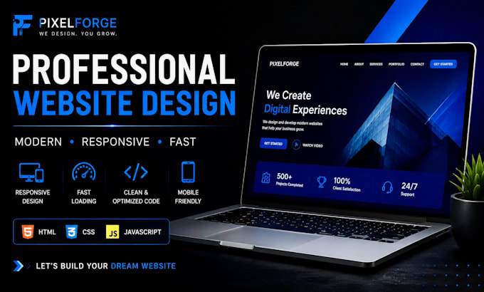 design a modern, responsive website for your business