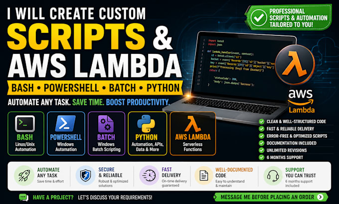 automate tasks with python bash and powershell