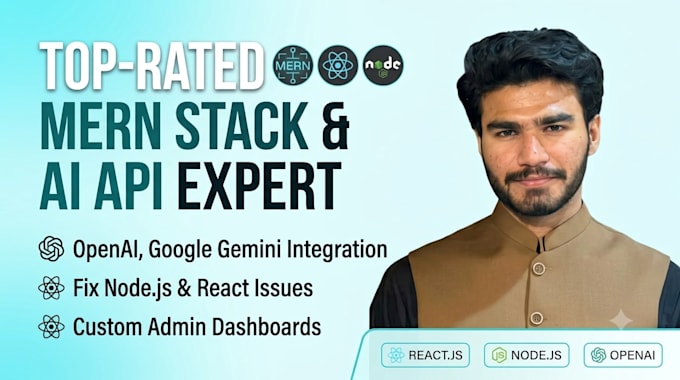 do ai API integration and custom dashboard in react js