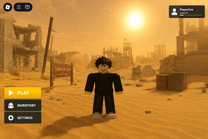 build a premium roblox lobby or high quality spawn area