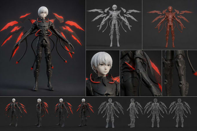 rig fix edit modify or create custom 3d model for 3d printing and game assets