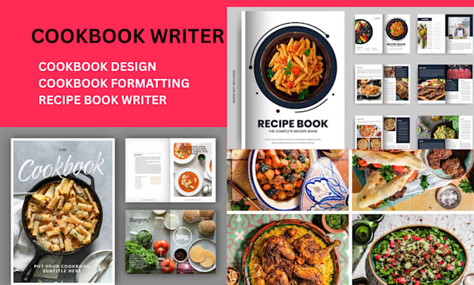 cookbook recipe book design, cookbook formatting, cookbook design meal plan