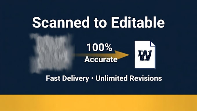 rewrite your scanned documents into editable word or PDF files