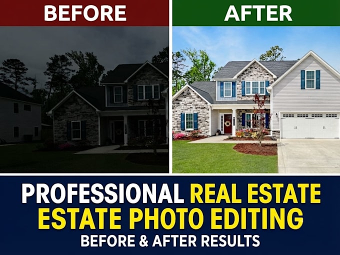 enhance real estate photos and replace sky professionally