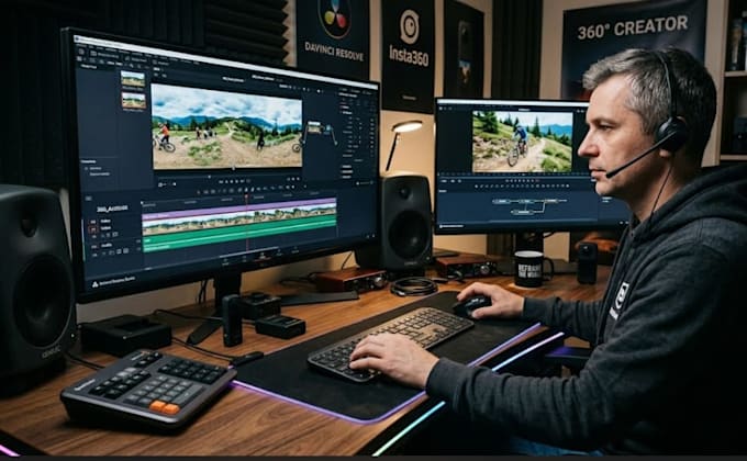 expert 360 VR video editing and cinematic reframing