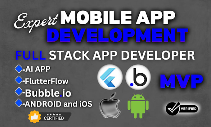 do mvp no code app, bubble app, flutter app development, wordpress to mobile app