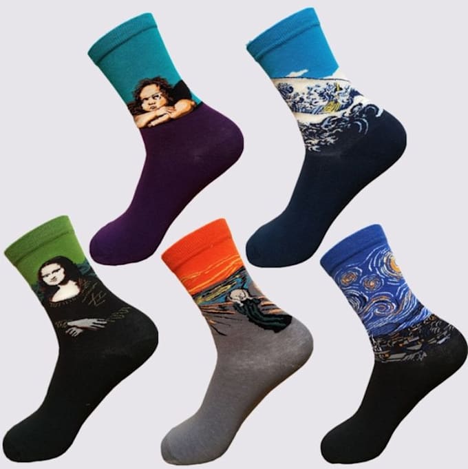 design realistic 3d sock models and professional product renders