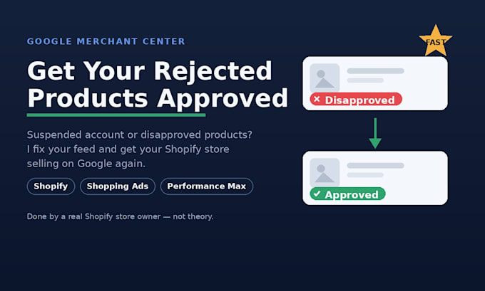fix google merchant center disapproved products on shopify