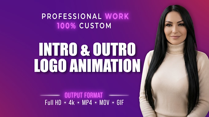 create custom logo animation intro and outro