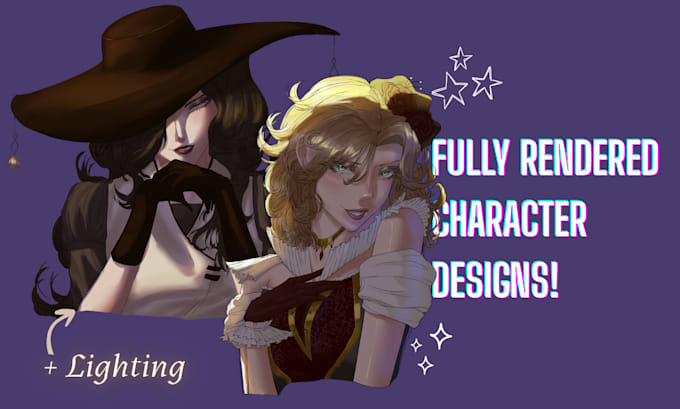 create your oc in a semi realistic anime style