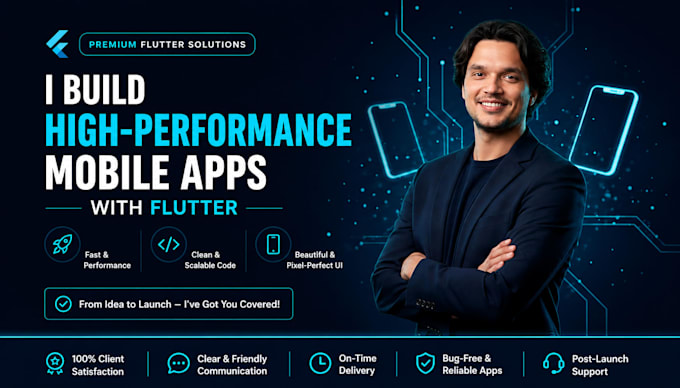 be professional flutter mobile app developer building android ios flutter