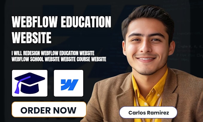 redesign webflow education website webflow school website webflow course website