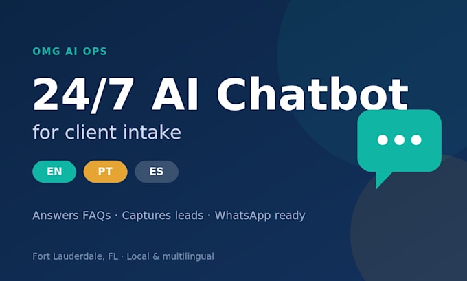 build a 24 7 multilingual ai chatbot for client intake en pt es