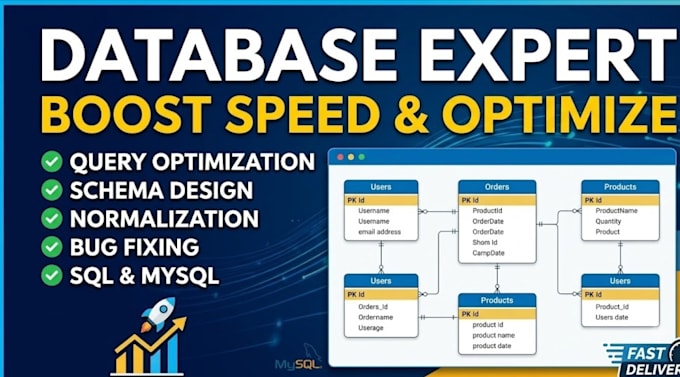 design custom mysql databases and write expert sql queries