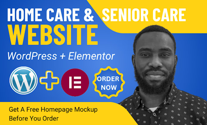 design a wordpress website for your home care or senior care agency