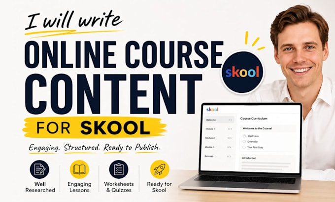 create online course content for skool community course creator
