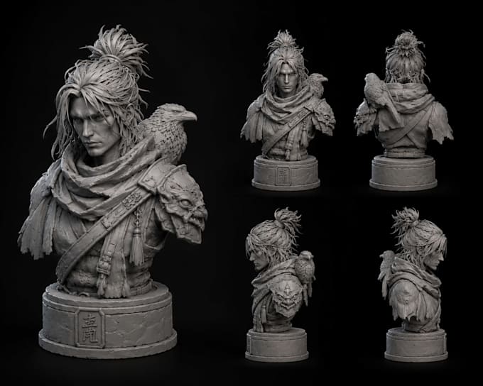create a 3d printable character model for 3d printing