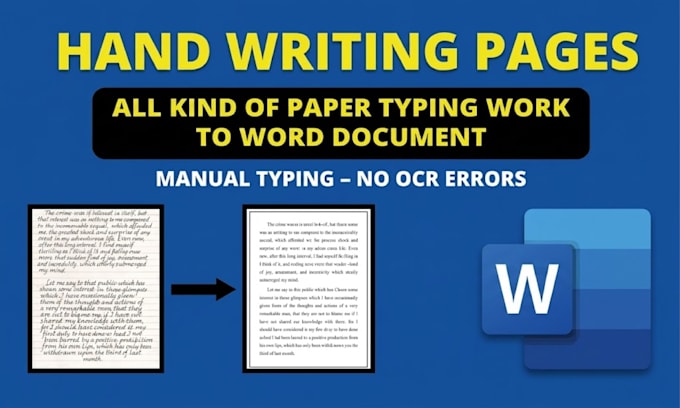do manually typing your pages jpg, and pdfs