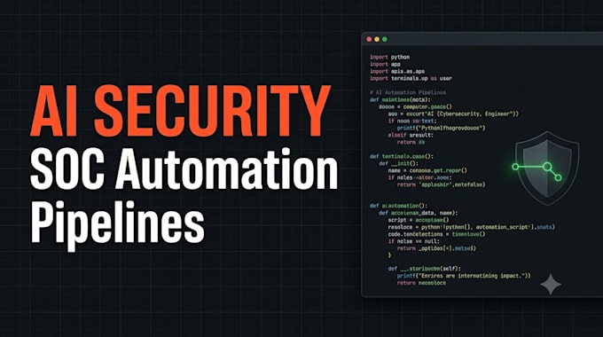 build ai security automation scripts and soc pipelines