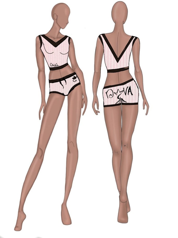 create a professional fashion tech pack