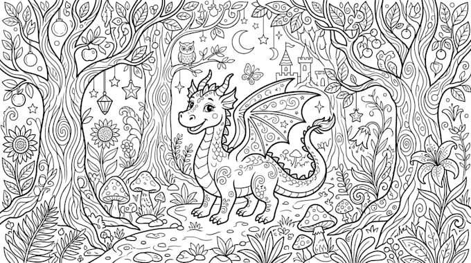 create vector hidden object seek and find activity book illustration