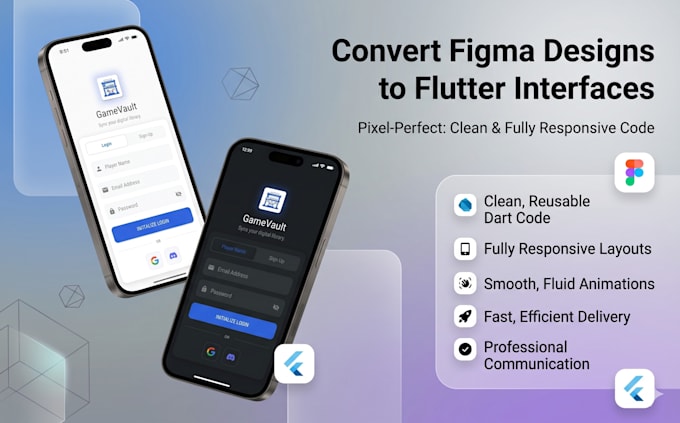 convert figma to flutter responsive UI code