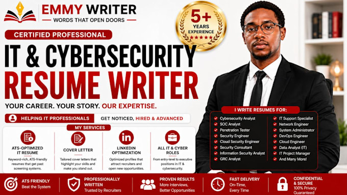 write ats IT cybersecurity software engineer resume