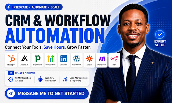 hubspot apollo crm integration zapier automation